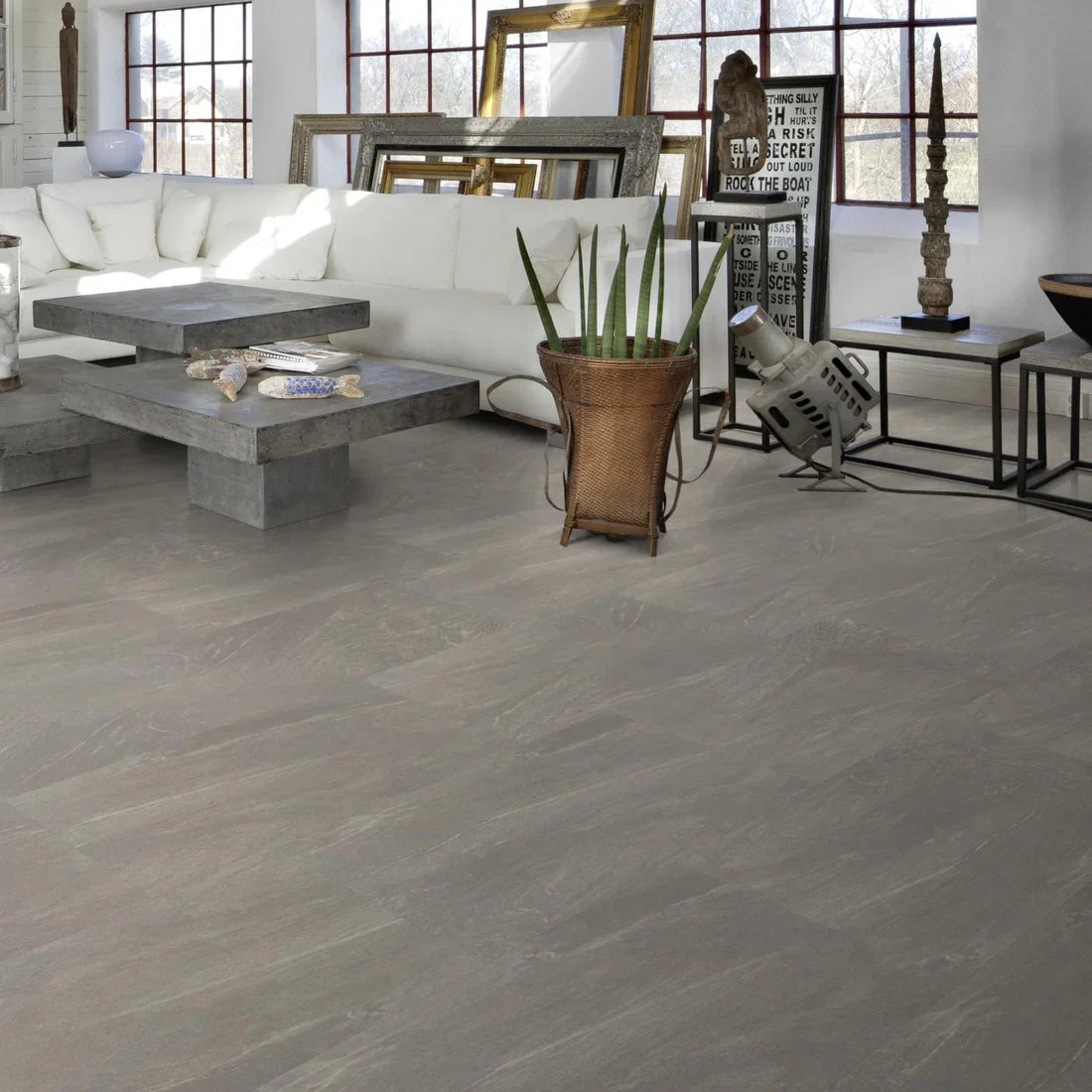 Adding Texture with Stone-Effect Vinyl in Bathrooms