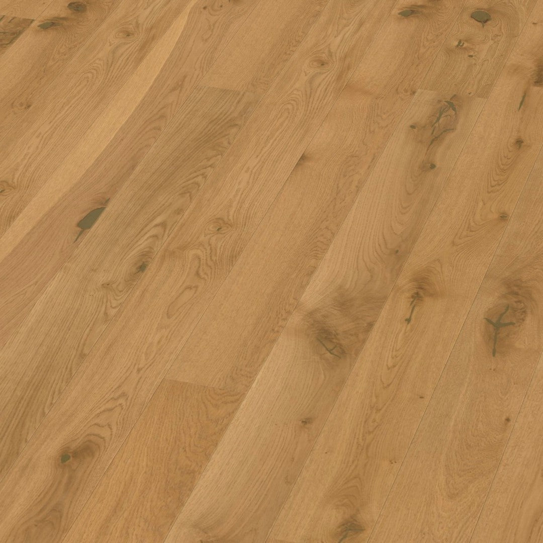 Boen Oak Soft Brown Espressivo- 14mm Plank 138 - Matt Plus Lacquer - Brushed