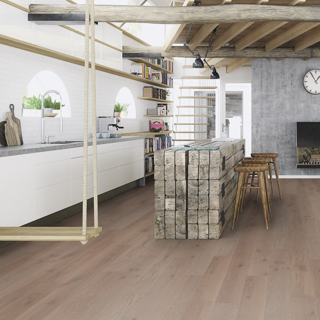 Boen Oak Warm Grey Animoso Mix- 13.2mm Plank 181 - Live Pure - Brushed