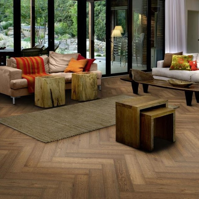 Kahrs Herringbone Oak CD Smoked