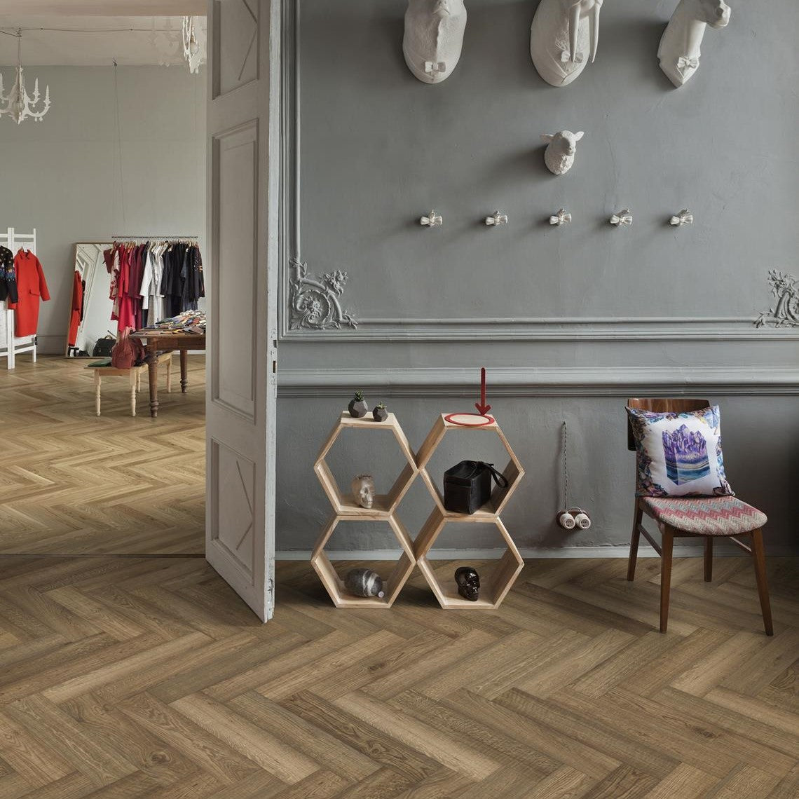 Kahrs Herringbone Oak CD Smoked