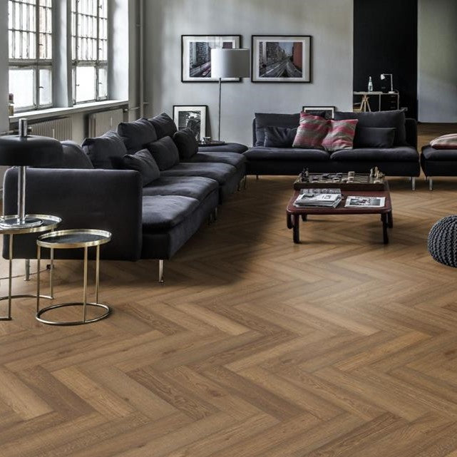 Kahrs Herringbone Oak CD Smoked