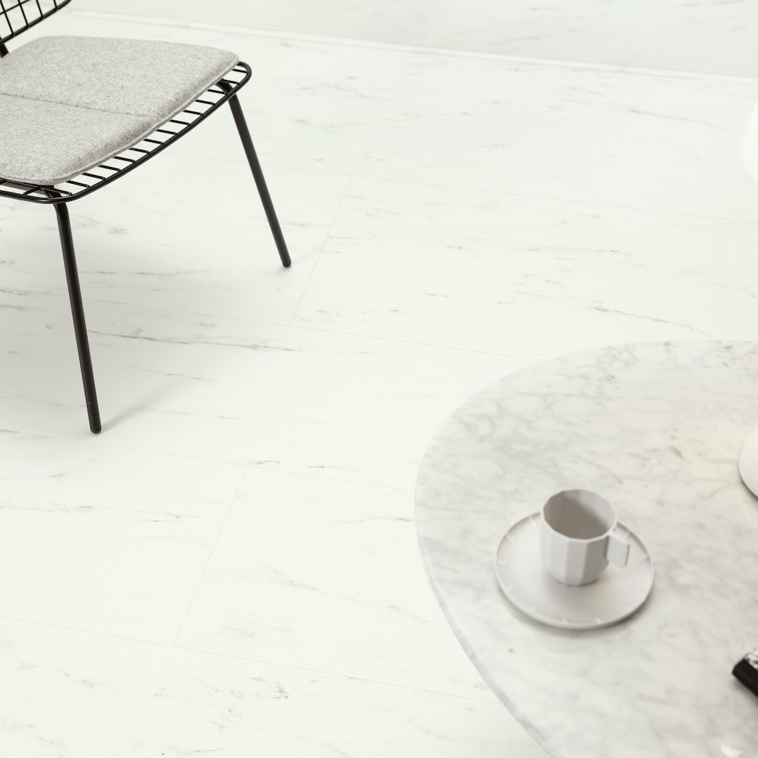 Quickstep Vinyl Oro Base Marble Carrara White