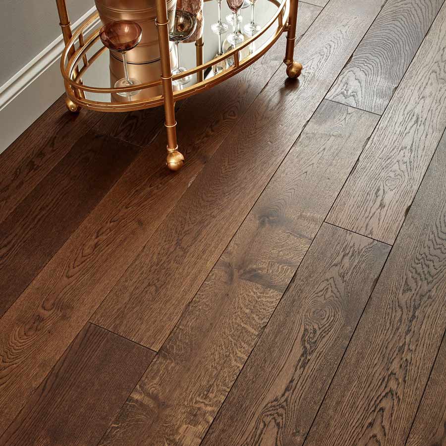 Woodpecker Chepstow Distressed Charcoal Oak