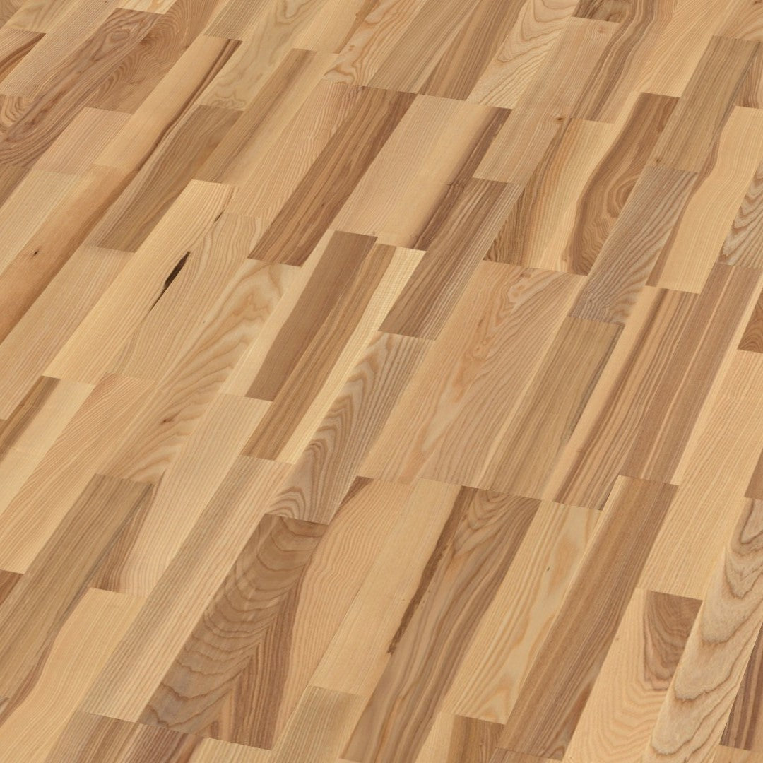 Boen Ash Marcato 14mm 3-Strip - Matt Lacquer - Unbrushed