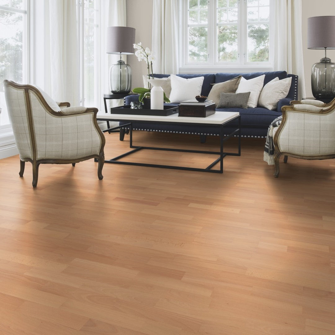 Boen Beech Andante 14mm 3-Strip - Matt Lacquer - Unbrushed