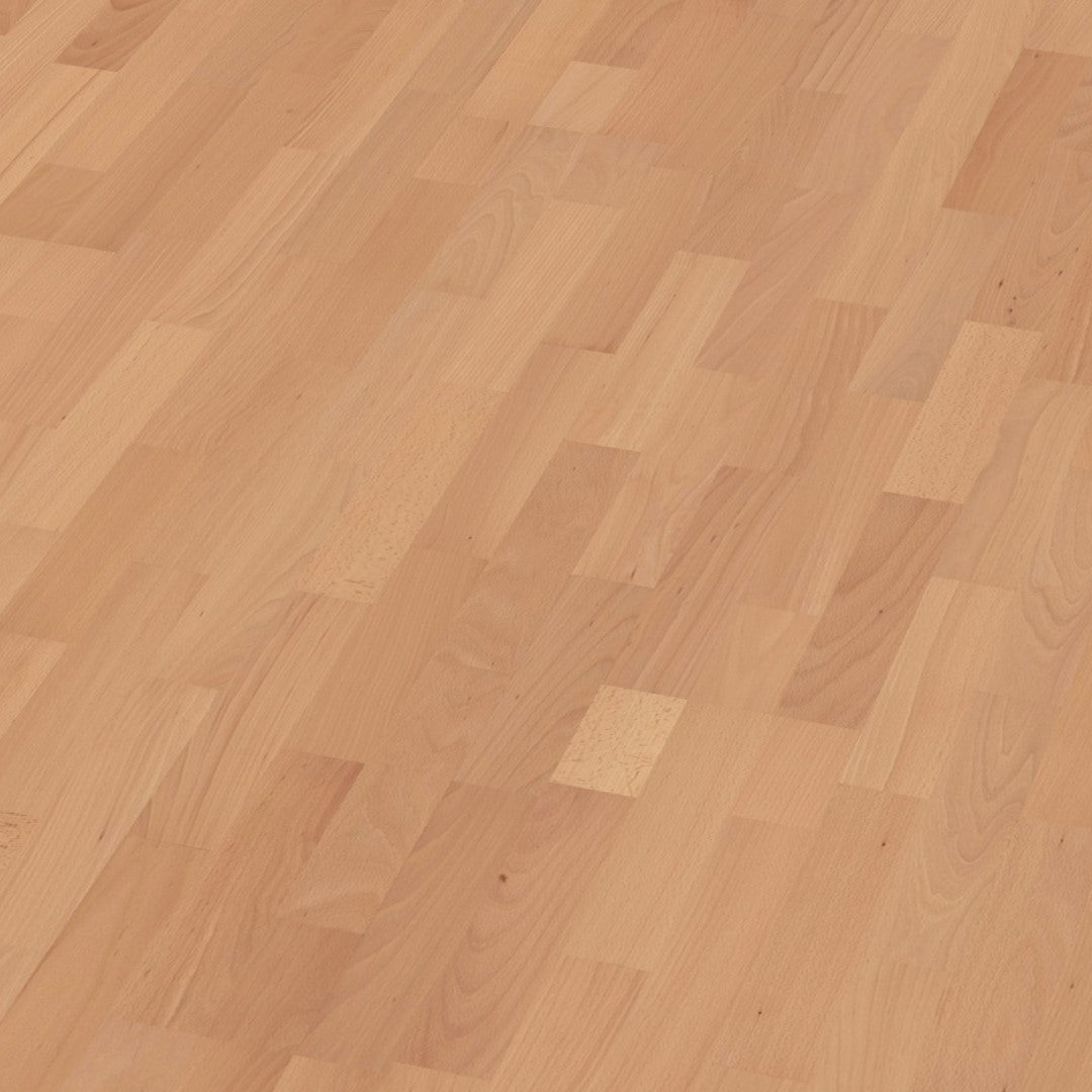 Boen Beech Andante 14mm 3-Strip - Matt Lacquer - Unbrushed