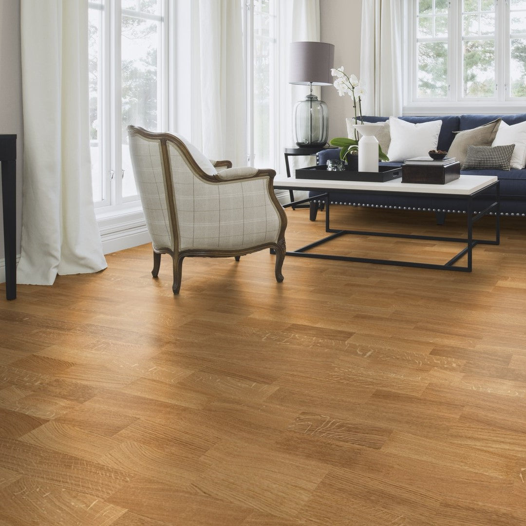 Boen Oak Adagio 14mm - 3 Strip - Matt Lacquer - Unbrushed