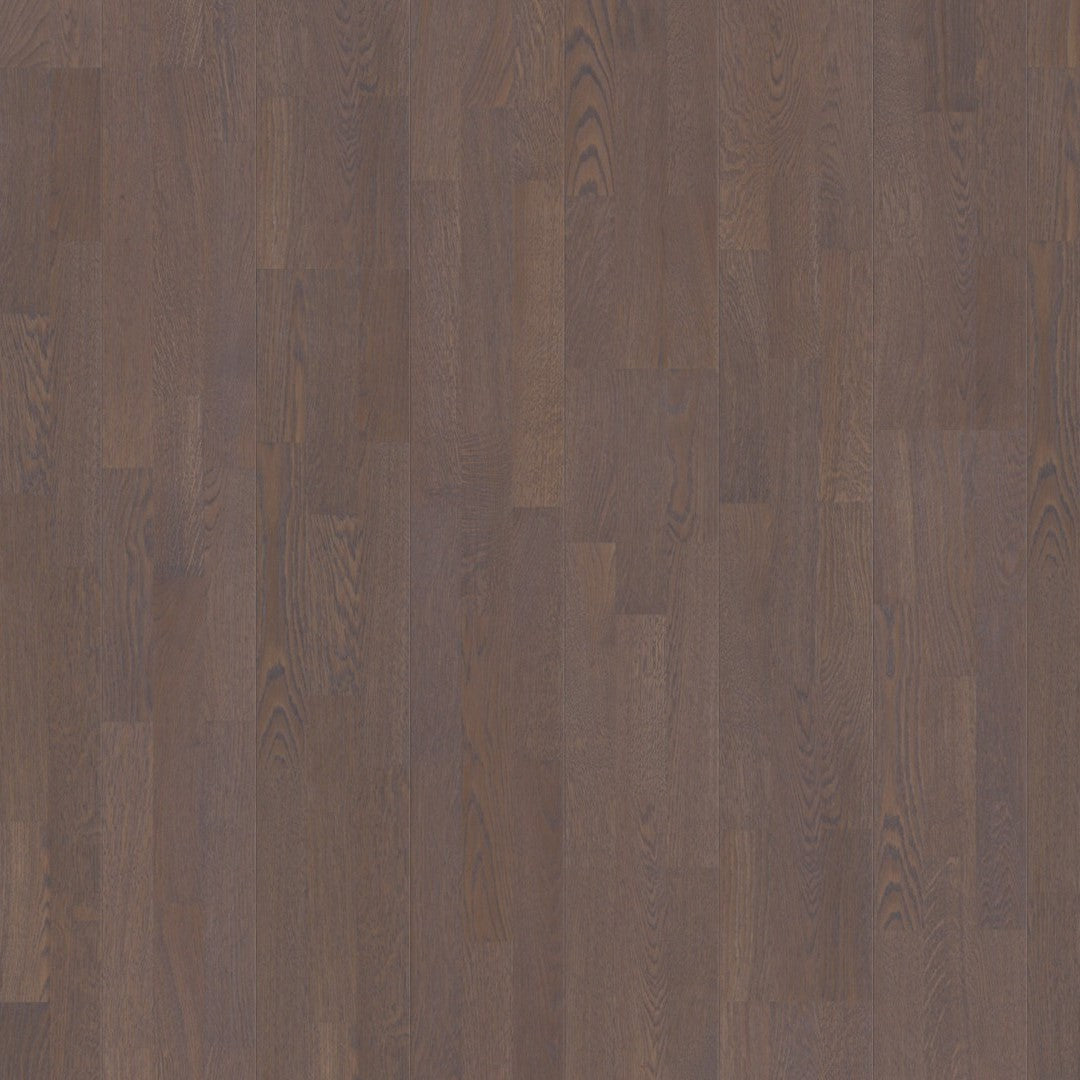 Boen Oak Elephant Grey Finale 14mm 3-Strip - Live Pure - Brushed