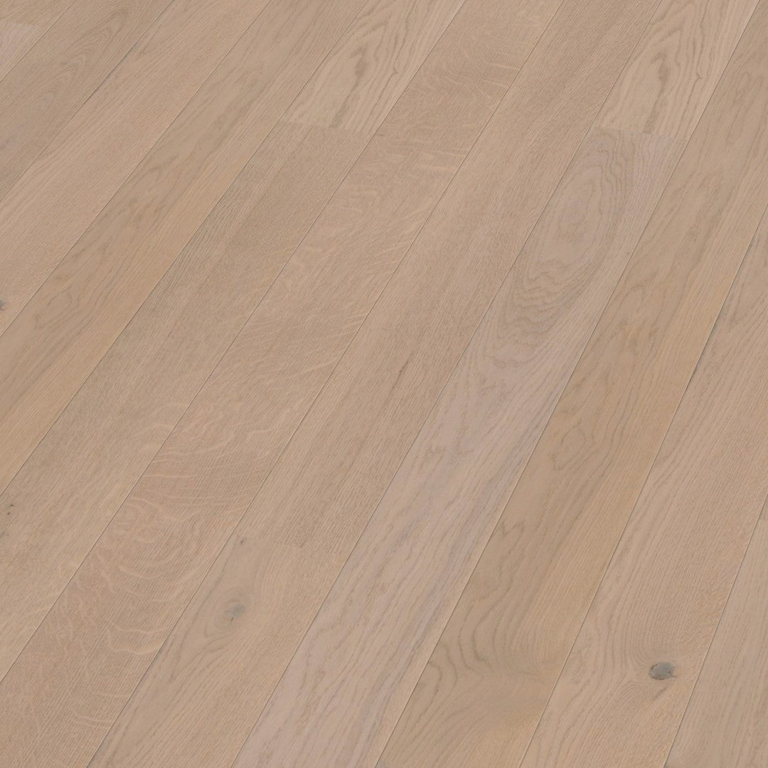 Boen Oak Fresh White Animoso Mix 14mm Plank 138 - Matt Plus Lacquer - Brushed