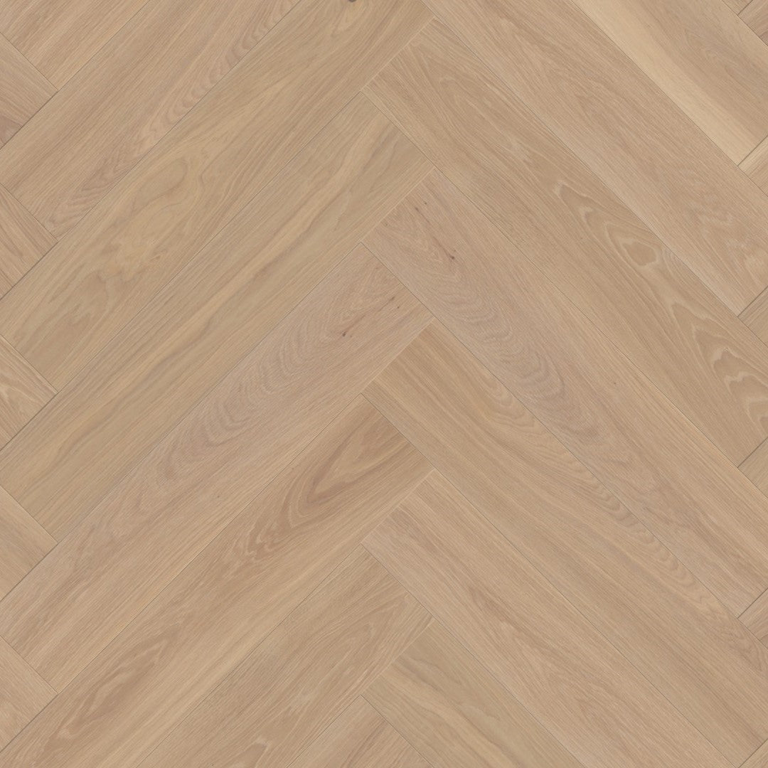 Boen Oak Adagio 14mm Herringbone Click Castle - A & B Planks - Live Pure - Brushed