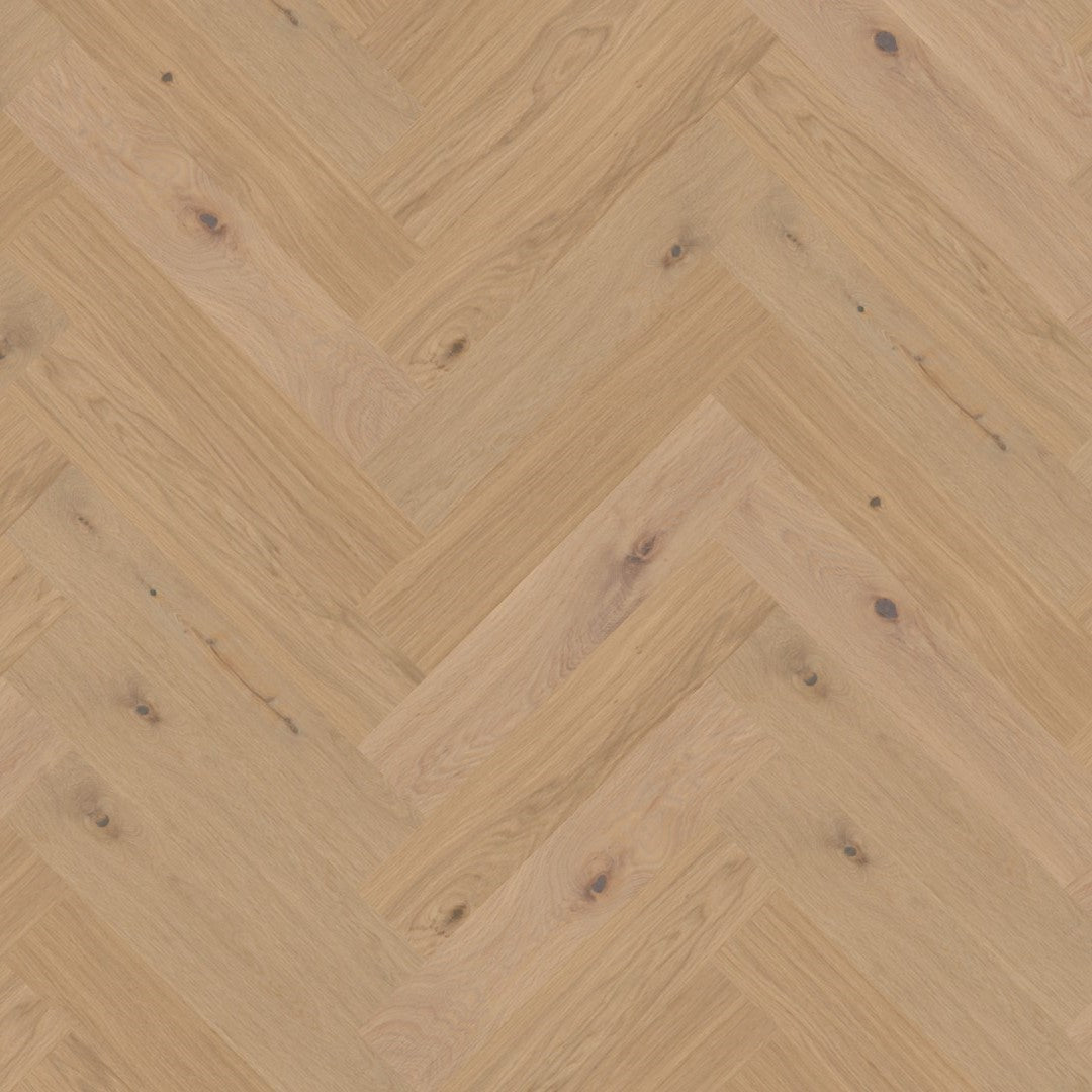 Boen Oak Animoso 14mm Herringbone Click 138 - A & B Planks - Live Pure - Brushed