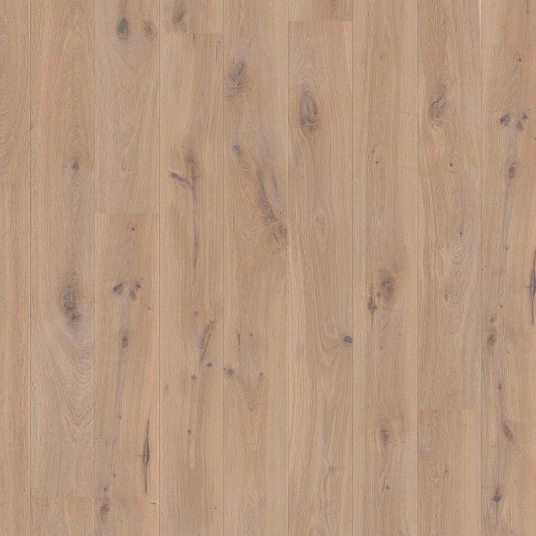 Boen Oak White Vivo- 14mm Plank Castle 209 - Matt Lacquer White - Unbrushed