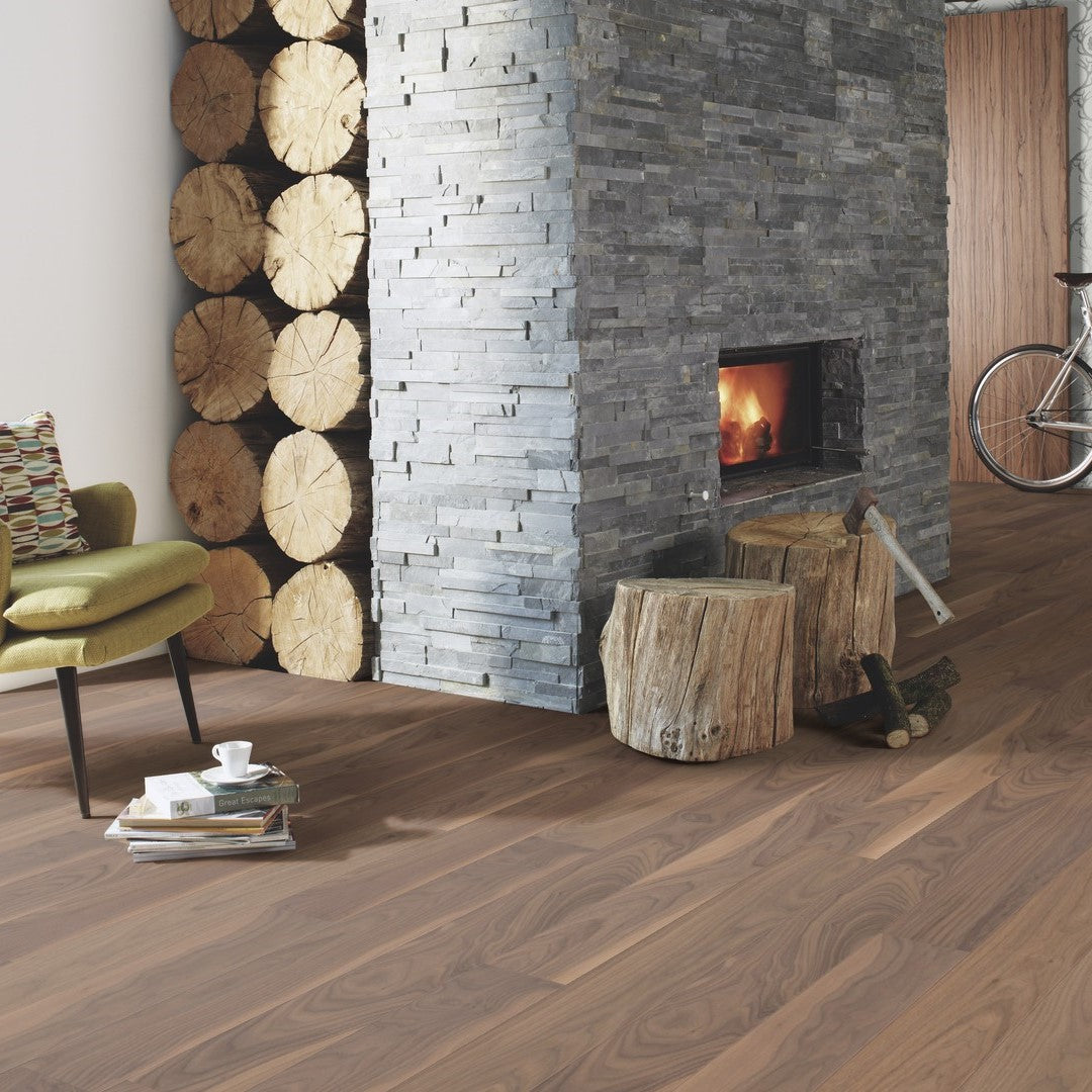 Boen American Walnut Adagio 14mm Plank 138 - Live Pure - Unbrushed