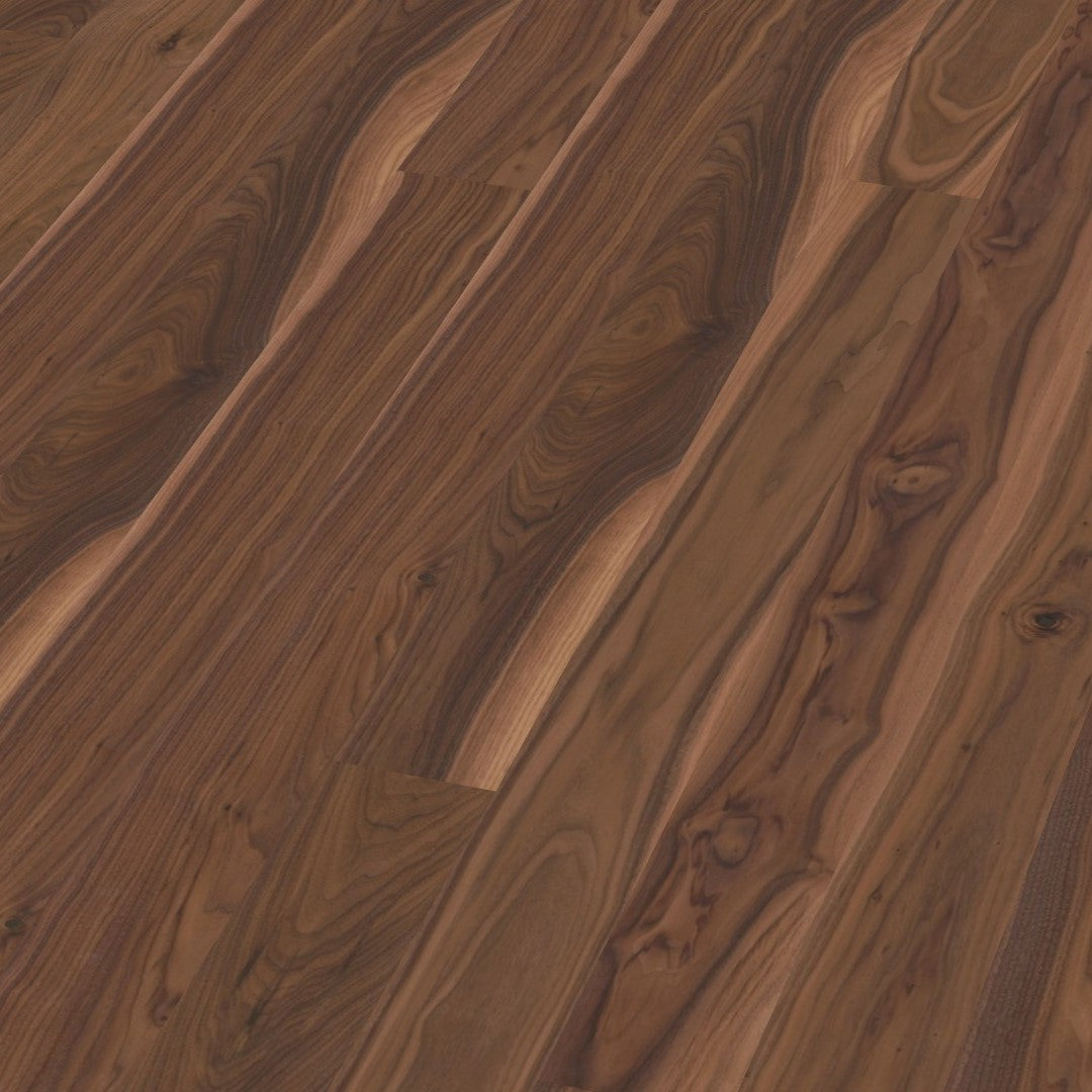 Boen American Walnut Animoso 14mm Plank 138 - Matt Lacquer - Unbrushed