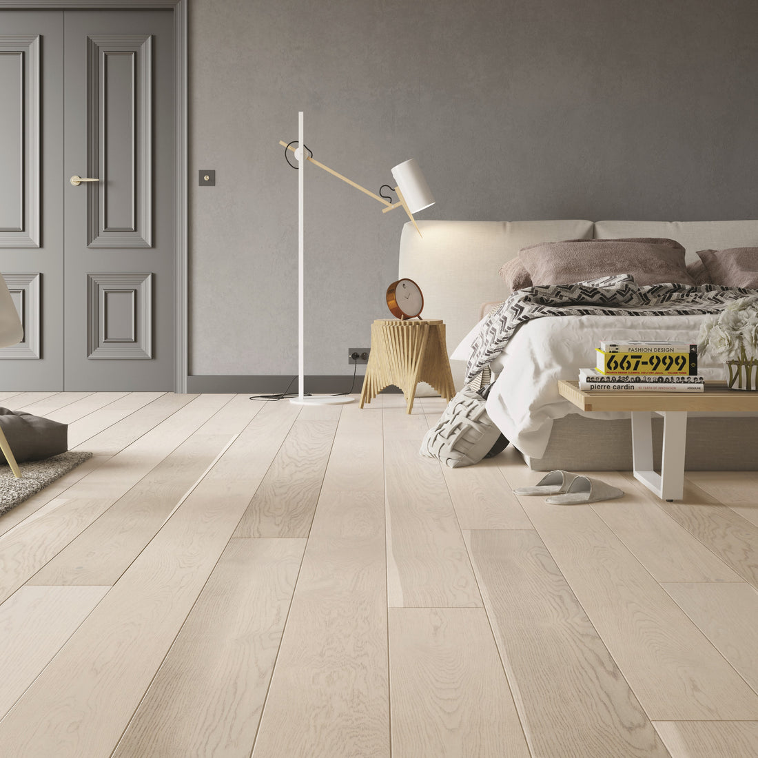 Tuscan Strato Engineered Country Bleached Oak Matt Lacquered TF109