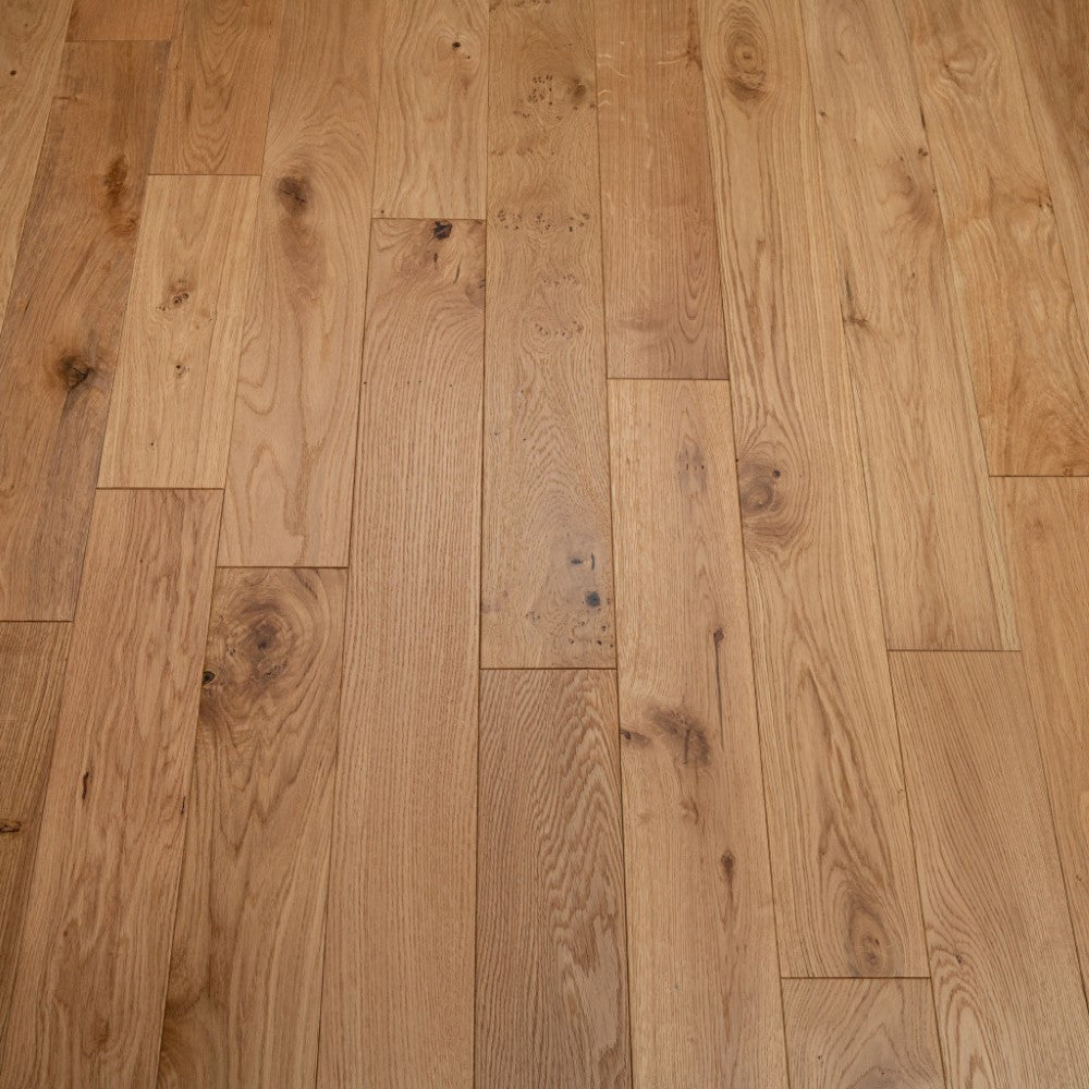 Lushwood Engineered Oak 125mm Natural Brushed and Lacquered