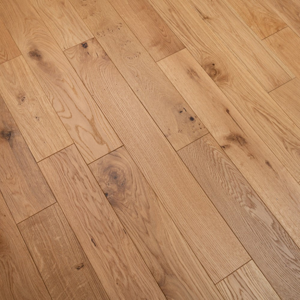 Lushwood Engineered Oak 125mm Natural Brushed and Lacquered