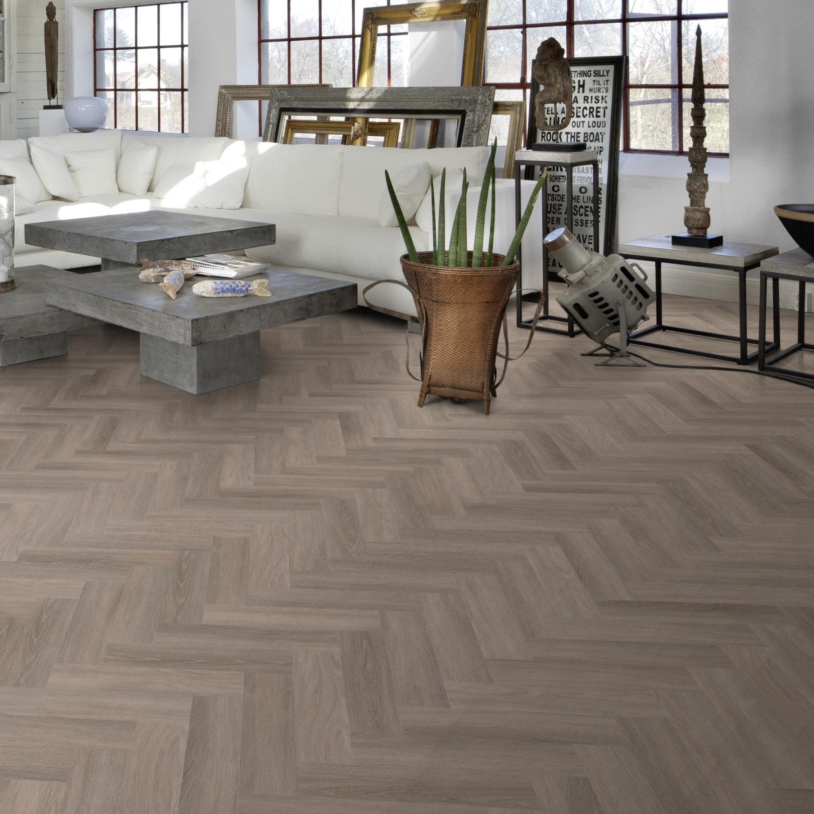 Kahrs Whinfell Herringbone DBW 102 Dry Back Vinyl Flooring - One Stop ...